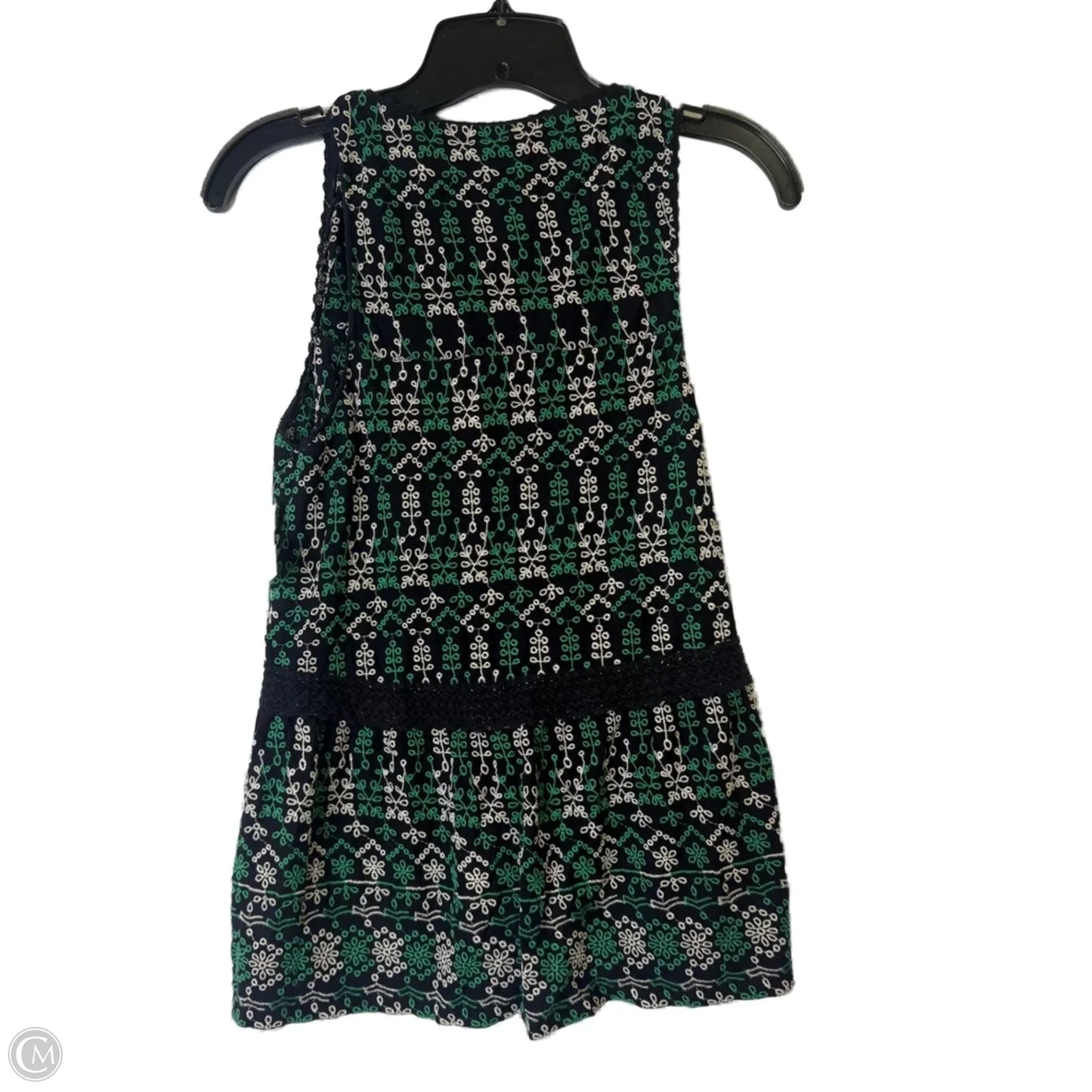 Top Sleeveless By Maeve In Navy, Size: S