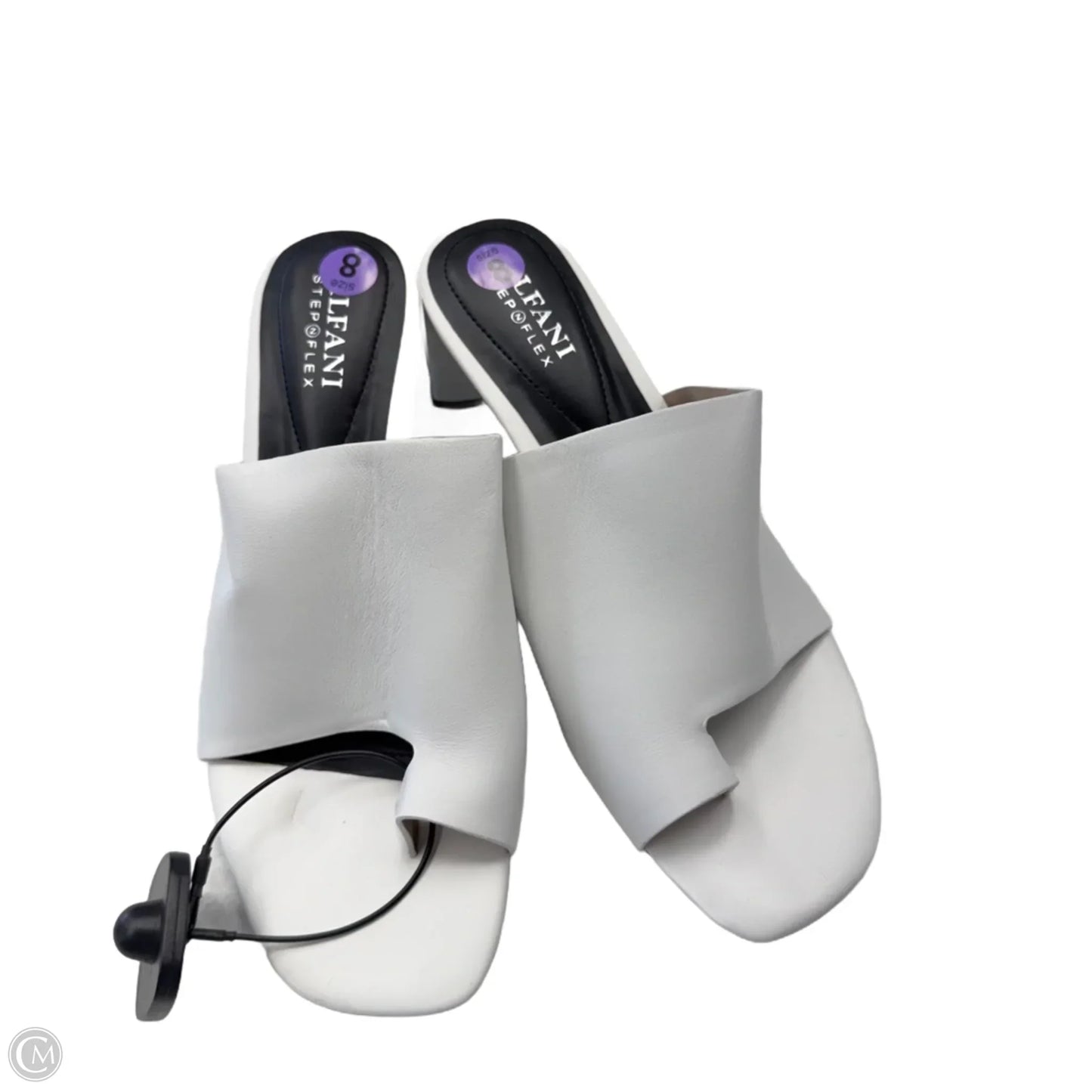 Sandals Heels Block By Alfani In White, Size: 8