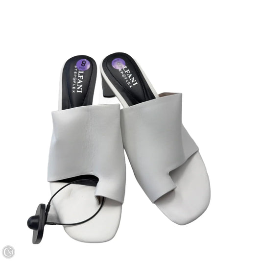 Sandals Heels Block By Alfani In White, Size: 8