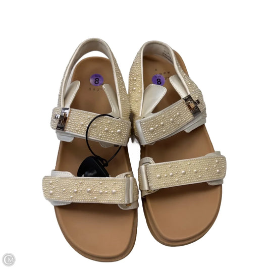 Sandals Flats By A New Day In Cream, Size: 8