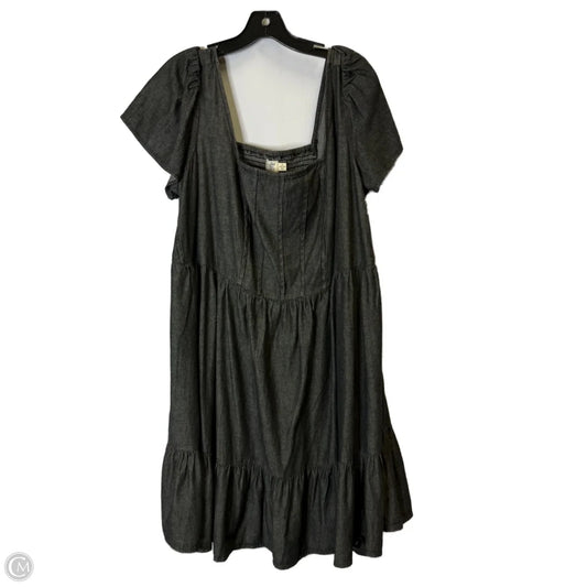 Dress Casual Short By Terra & Sky In Grey, Size: 1x