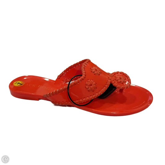 Sandals Flats By Jack Rogers In Orange, Size: 7