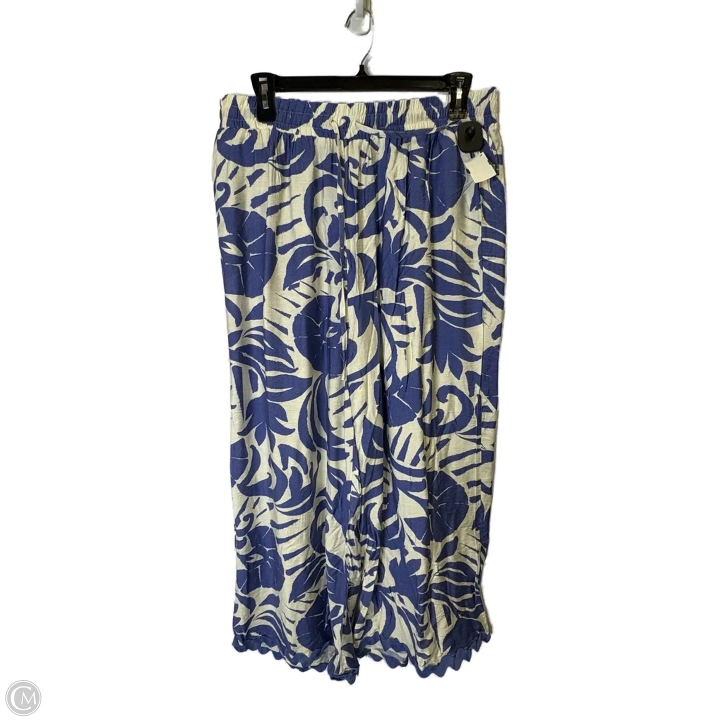 Pants Wide Leg By Chicsoul In Blue, Size: 3x