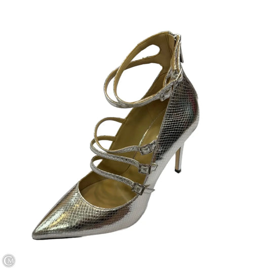Shoes Designer By Michael By Michael Kors In Silver, Size: 10