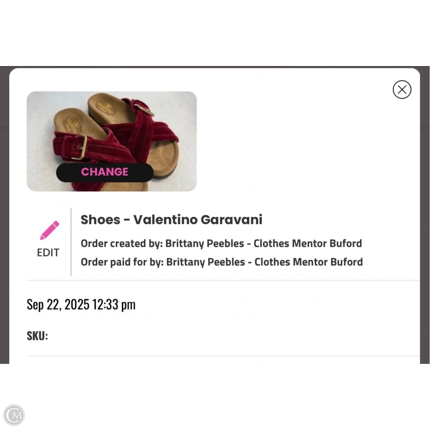 Sandals Luxury Designer By Valentino-garavani In Red, Size: 6