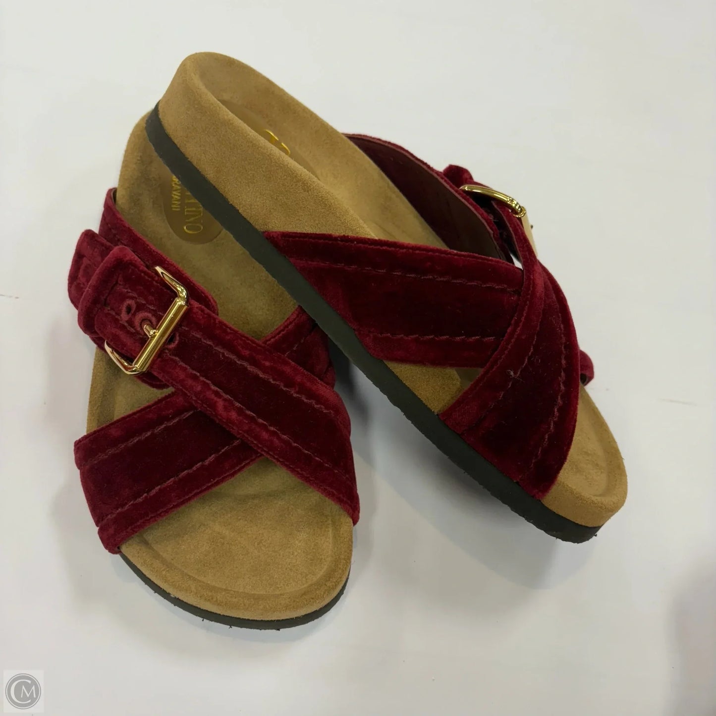 Sandals Luxury Designer By Valentino-garavani In Red, Size: 6