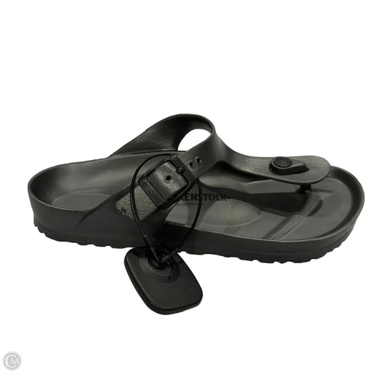 Sandals Flip Flops By Birkenstock In Grey, Size: 6