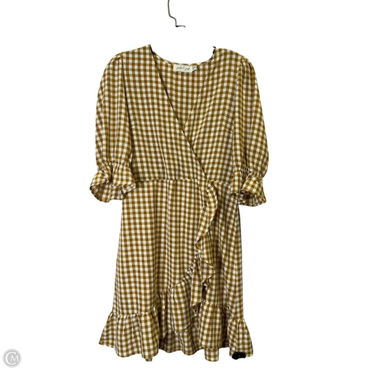 Dress Casual Short By Petal & Pup In Brown, Size: 10