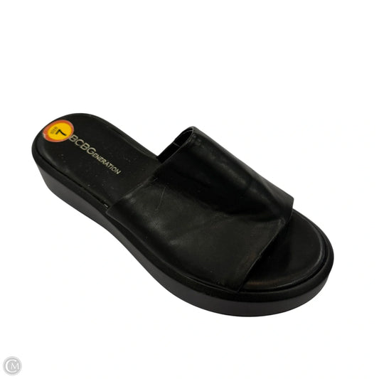 Sandals Flats By Bcbgeneration In Black, Size: 7