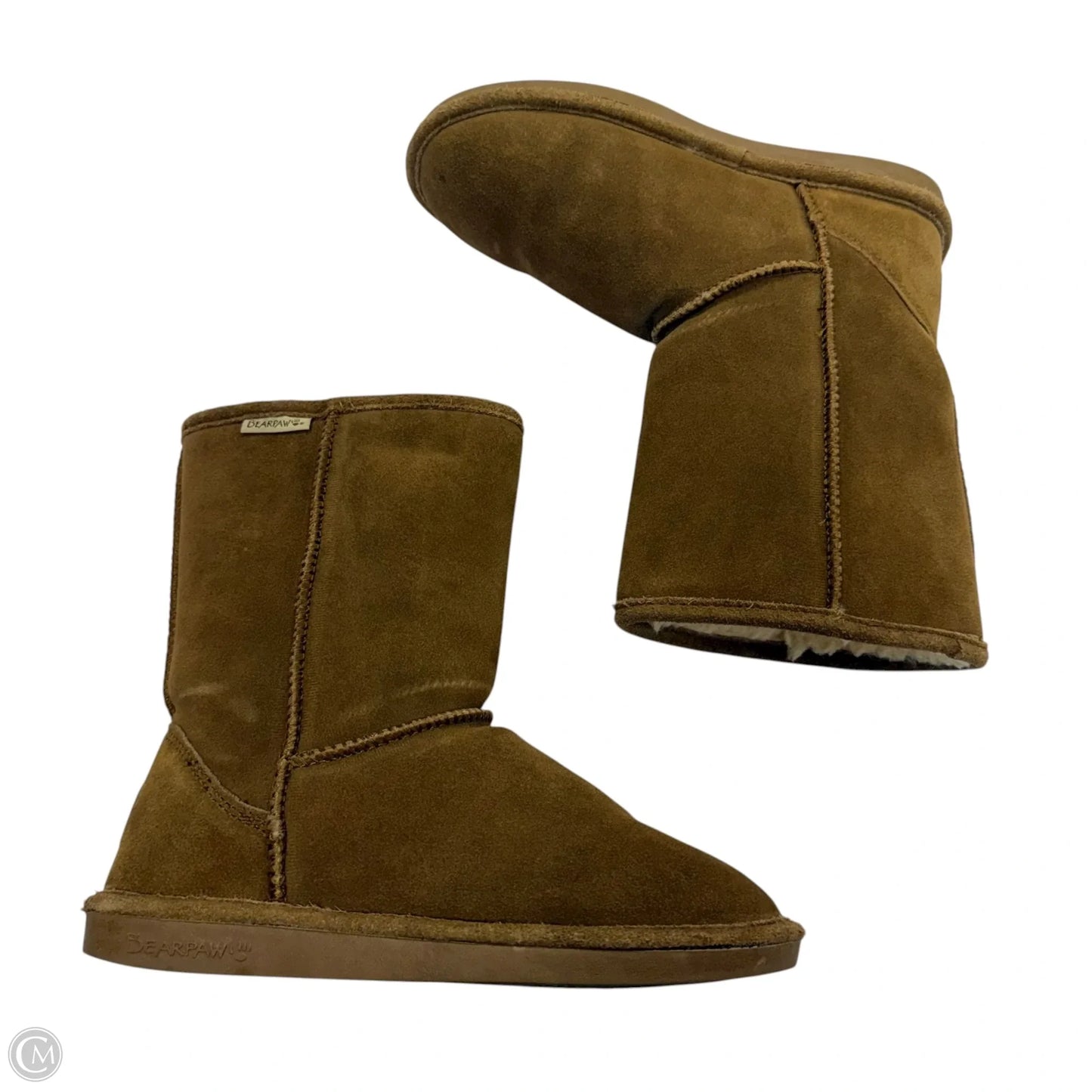 Boots Ankle Heels By Bearpaw In Brown, Size: 9