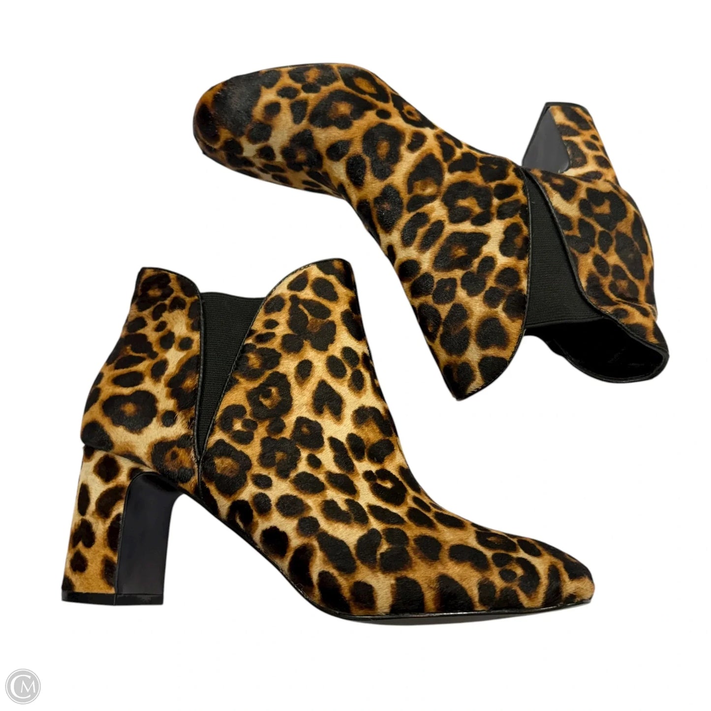Boots Ankle Heels By White House Black Market In Animal Print, Size: 7.5