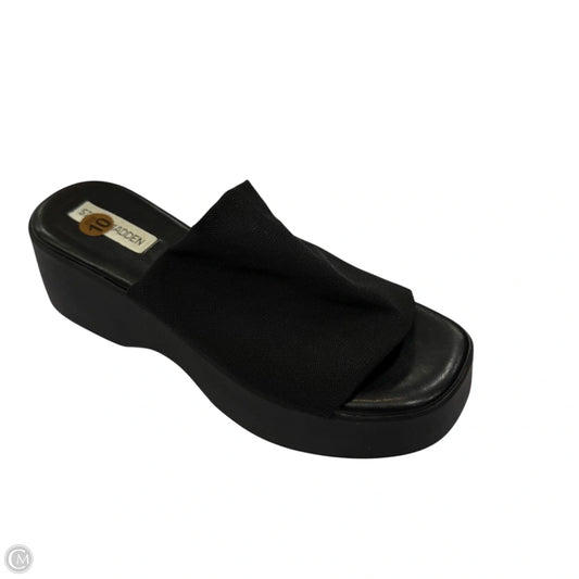 Sandals Heels Platform By Steve Madden In Black, Size: 10