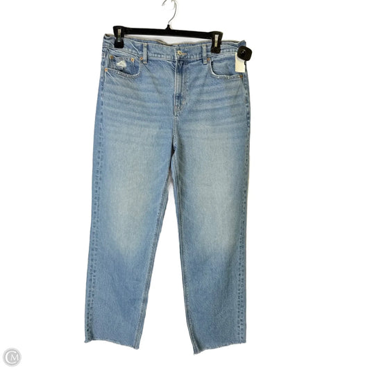 Jeans Straight By American Eagle In Blue Denim, Size: 16