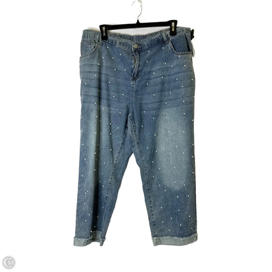 Jeans Straight By Shein In Blue Denim, Size: 22