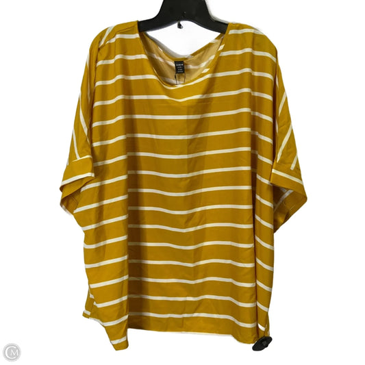 Top Short Sleeve By Shein In Yellow, Size: 24