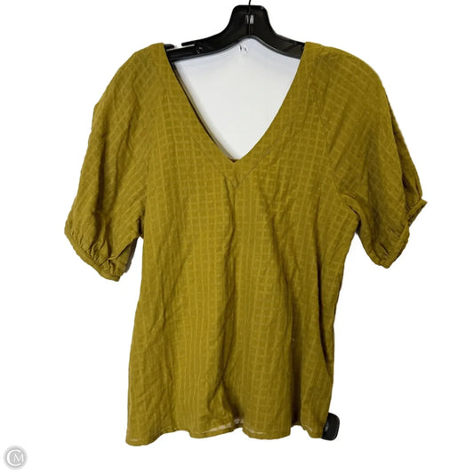 Top Short Sleeve By Banana Republic In Brown, Size: Xs