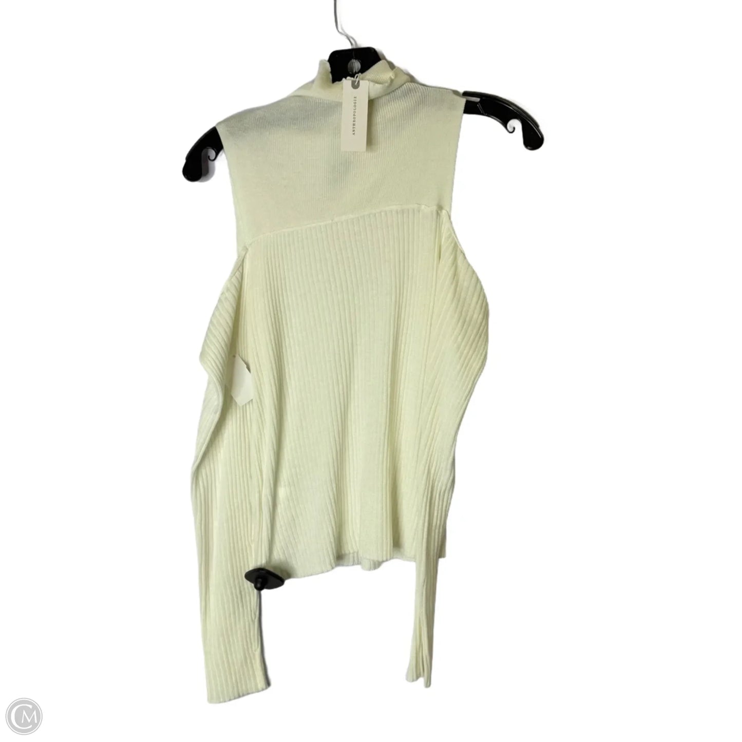 Top Long Sleeve By Anthropologie In Cream, Size: M