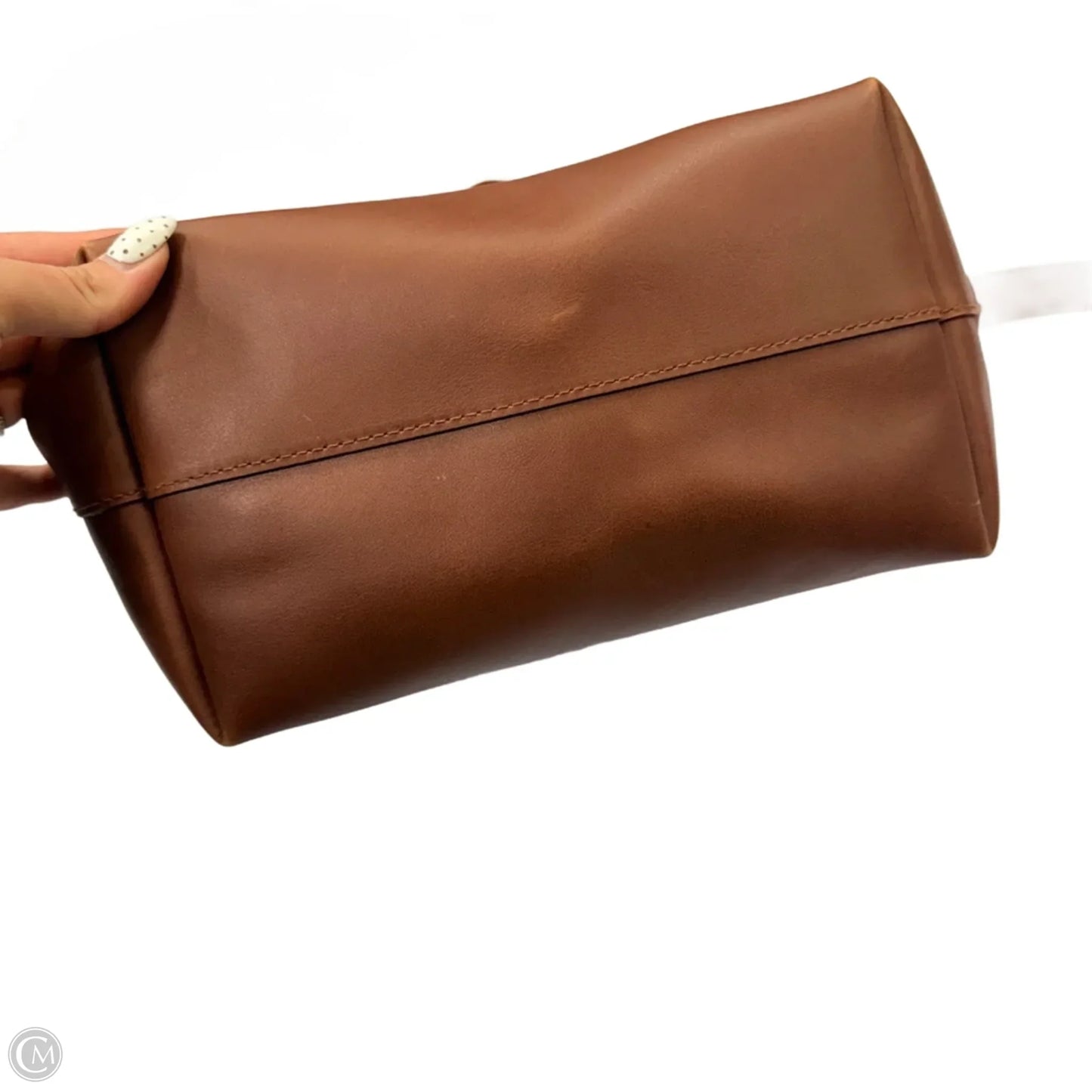 Handbag Leather By Madewell, Size: Medium