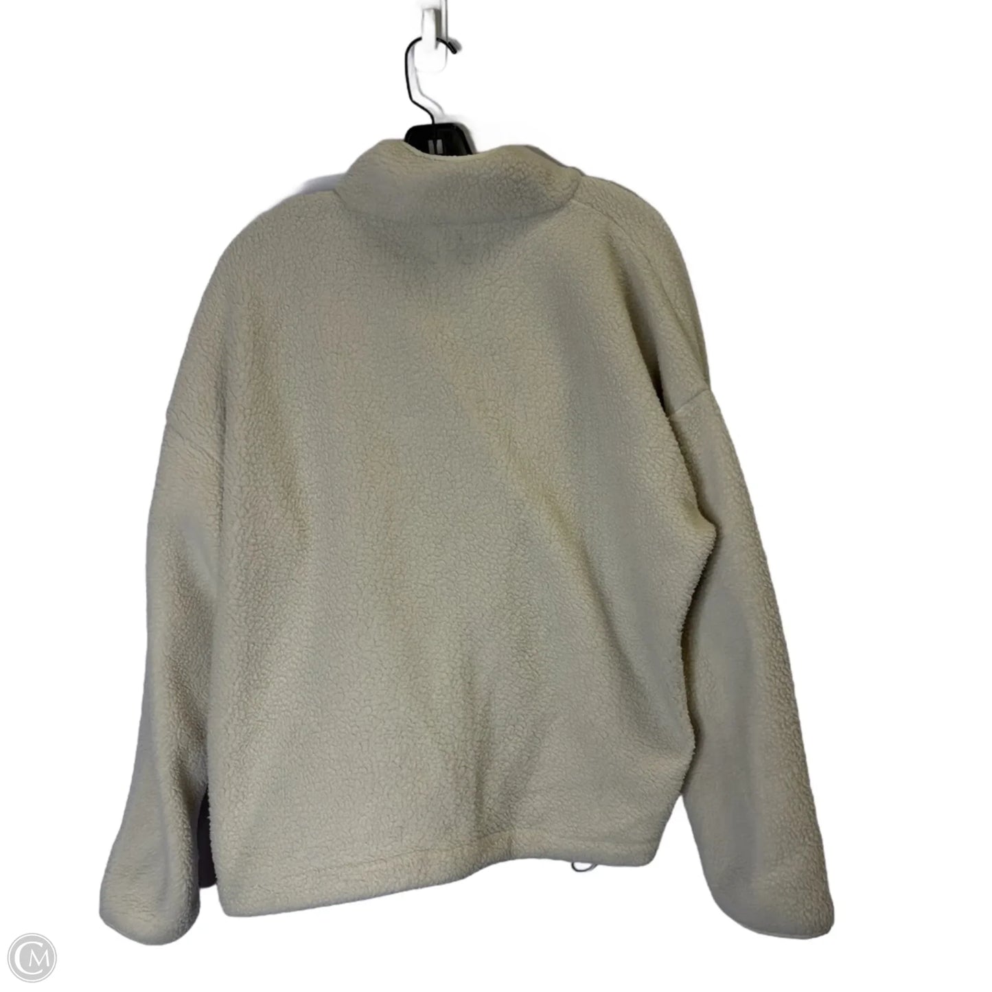 Jacket Faux Fur & Sherpa By Wilo In Cream, Size: L