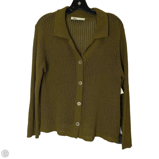Cardigan By Zara In Green, Size: M