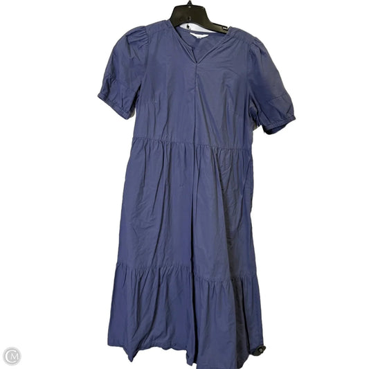 Dress Casual Midi By Time And Tru In Blue, Size: S