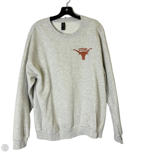 Sweatshirt Crewneck By Gildan In Grey, Size: L