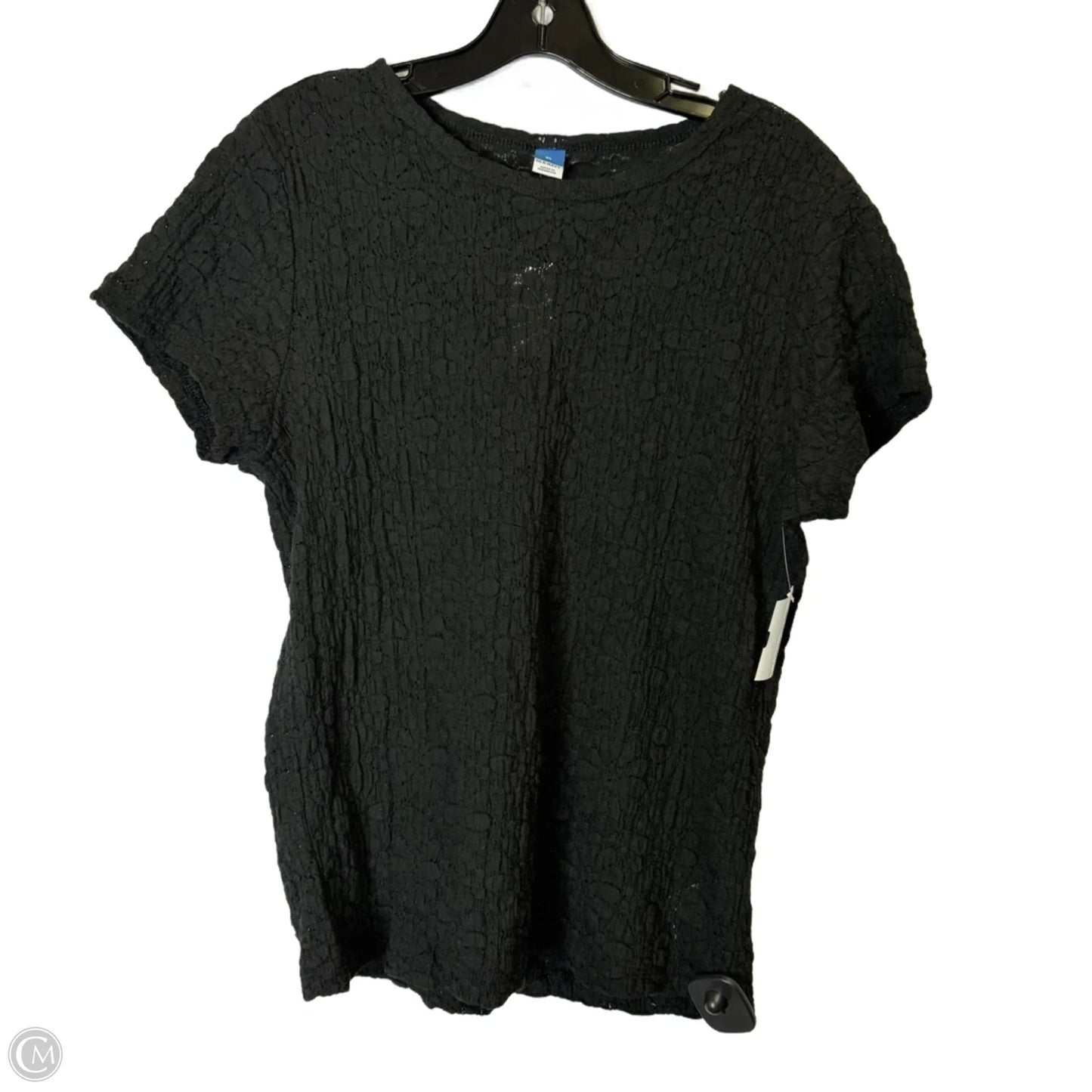 Top Short Sleeve By Old Navy In Black, Size: Xl