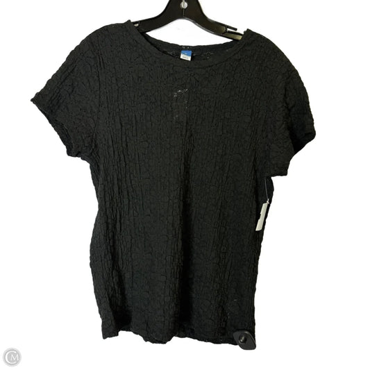 Top Short Sleeve By Old Navy In Black, Size: Xl