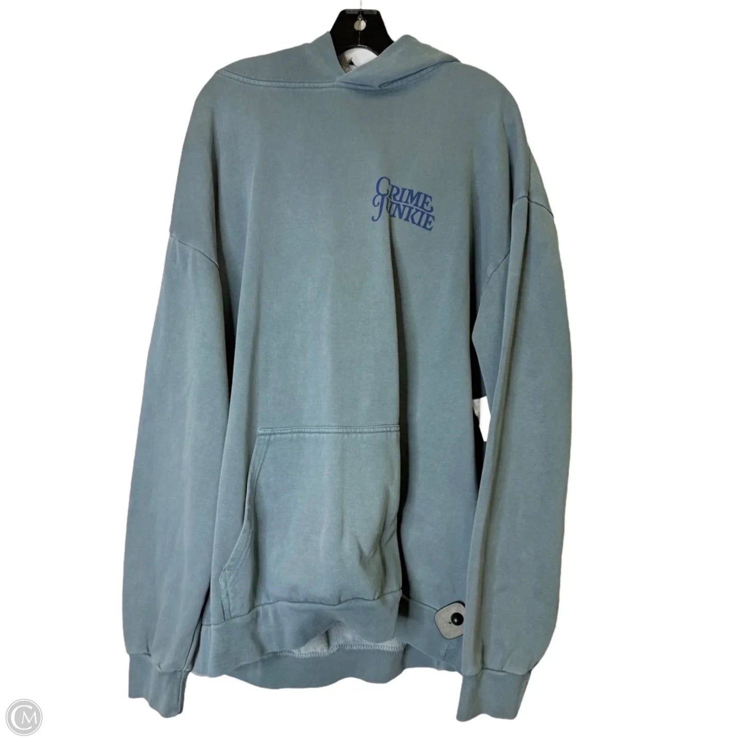 Sweatshirt Hoodie By Clothes Mentor In Blue, Size: Xl