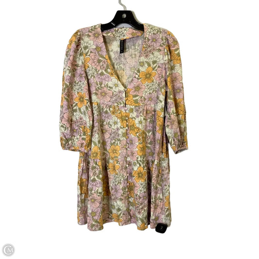 Dress Casual Short By Minkpink In Floral Print, Size: Xs