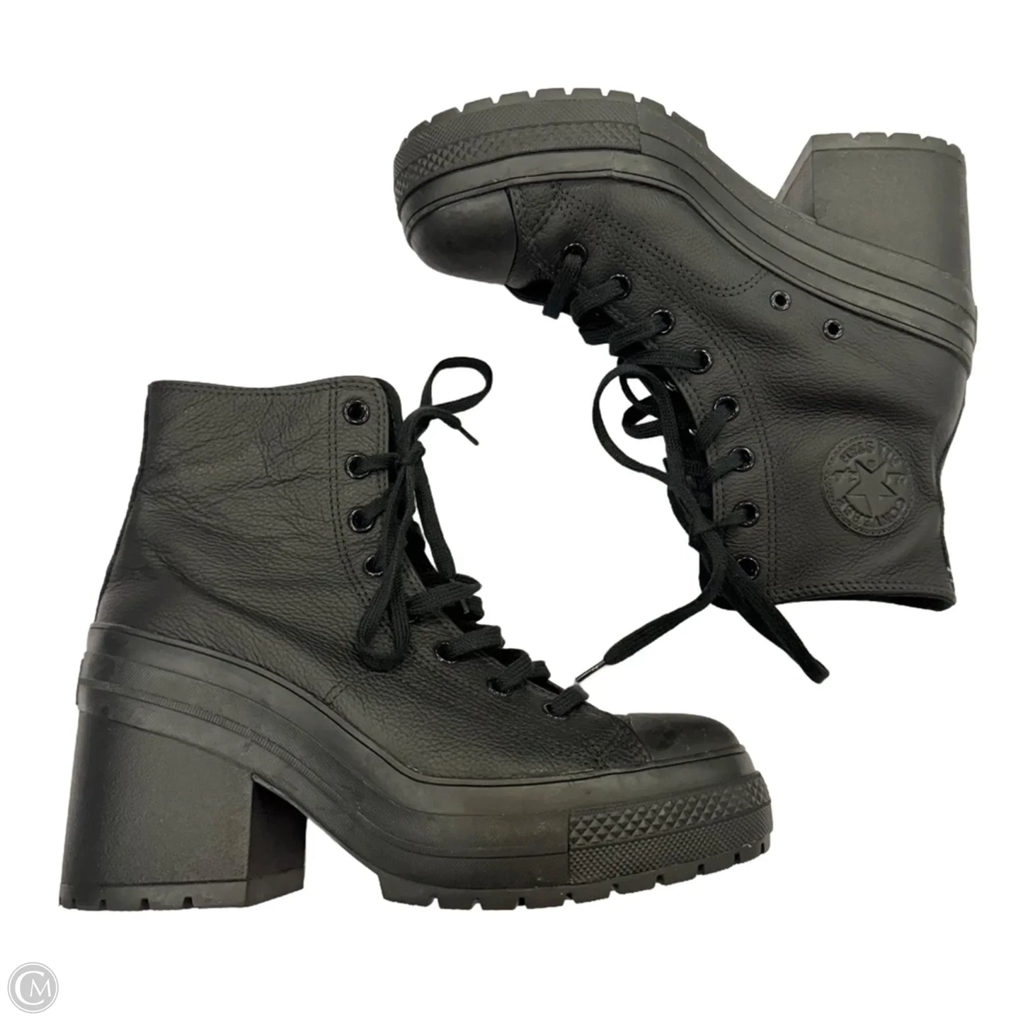 Shoes Heels Block By Converse In Black, Size: 10.5