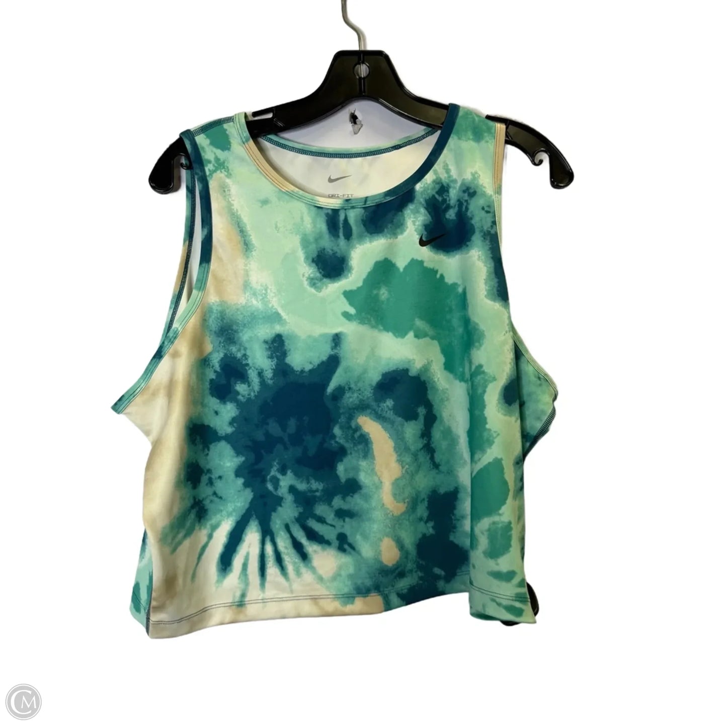 Athletic Tank Top By Nike Apparel In Teal, Size: Xxl