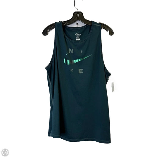 Athletic Tank Top By Nike Apparel In Teal, Size: 2x