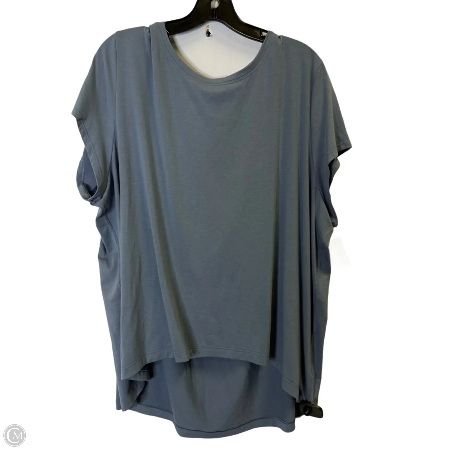 Athletic Top Short Sleeve By Athleta In Blue, Size: Xl