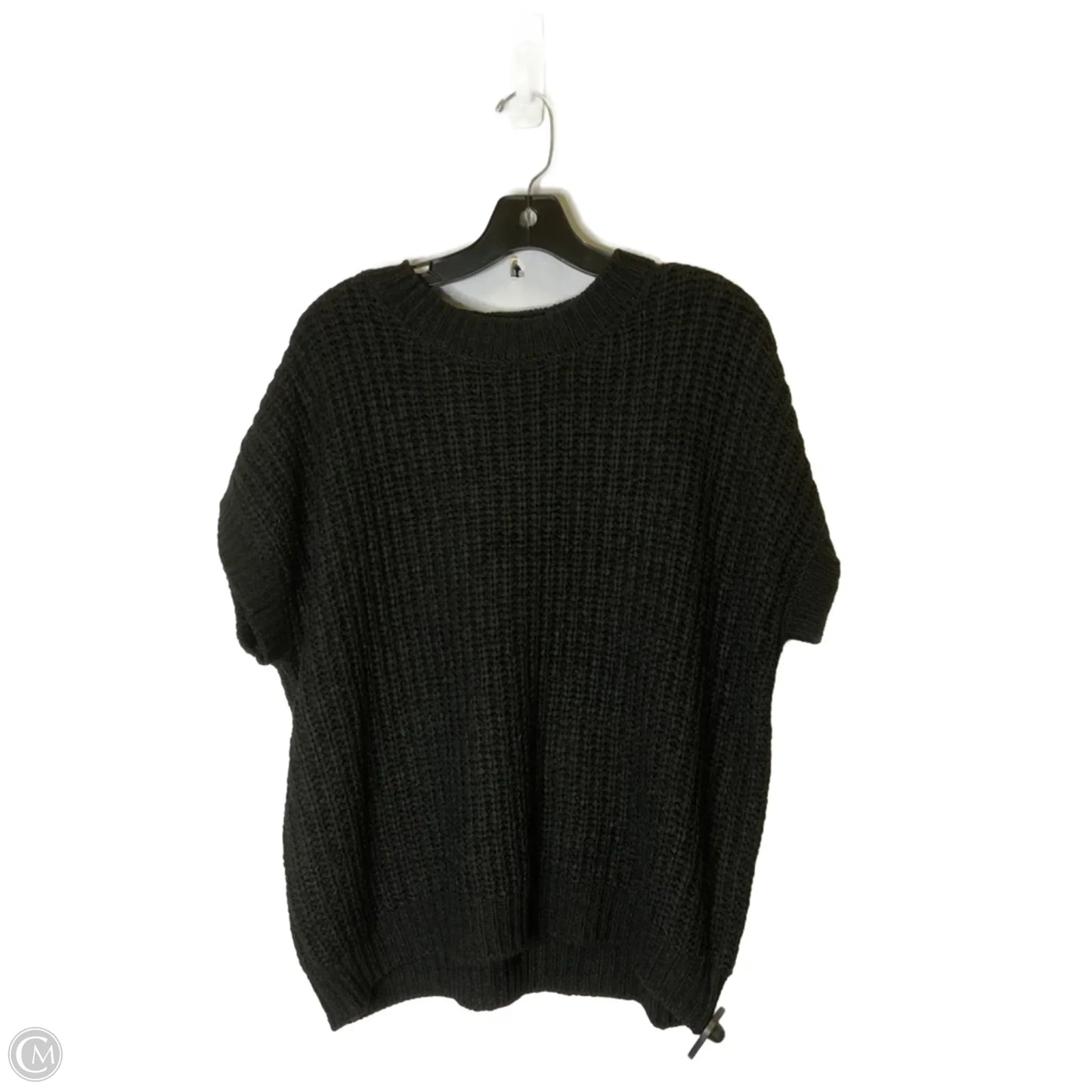 Sweater Short Sleeve By Zenana In Black, Size: S