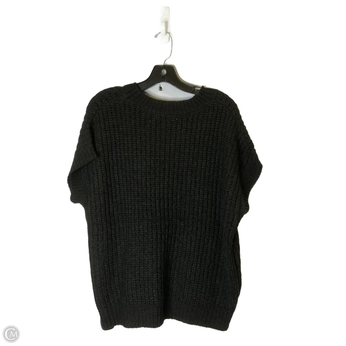 Sweater Short Sleeve By Zenana In Black, Size: S