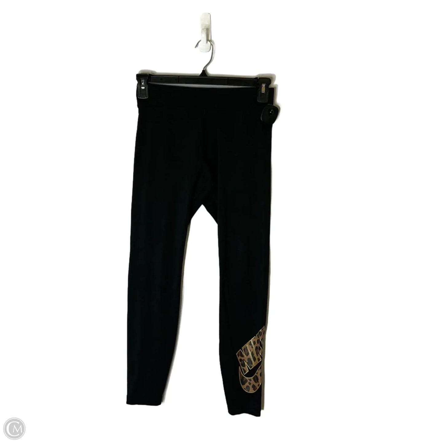 Athletic Leggings By Nike Apparel In Black, Size: M