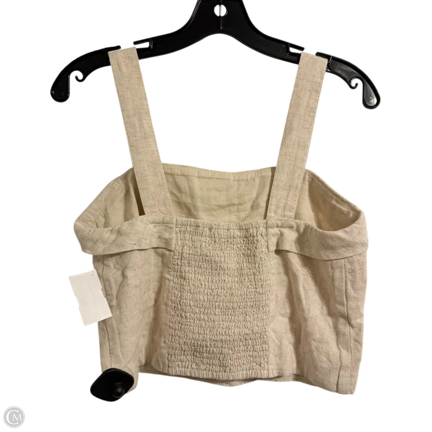 Top Sleeveless By American Eagle In Cream, Size: S