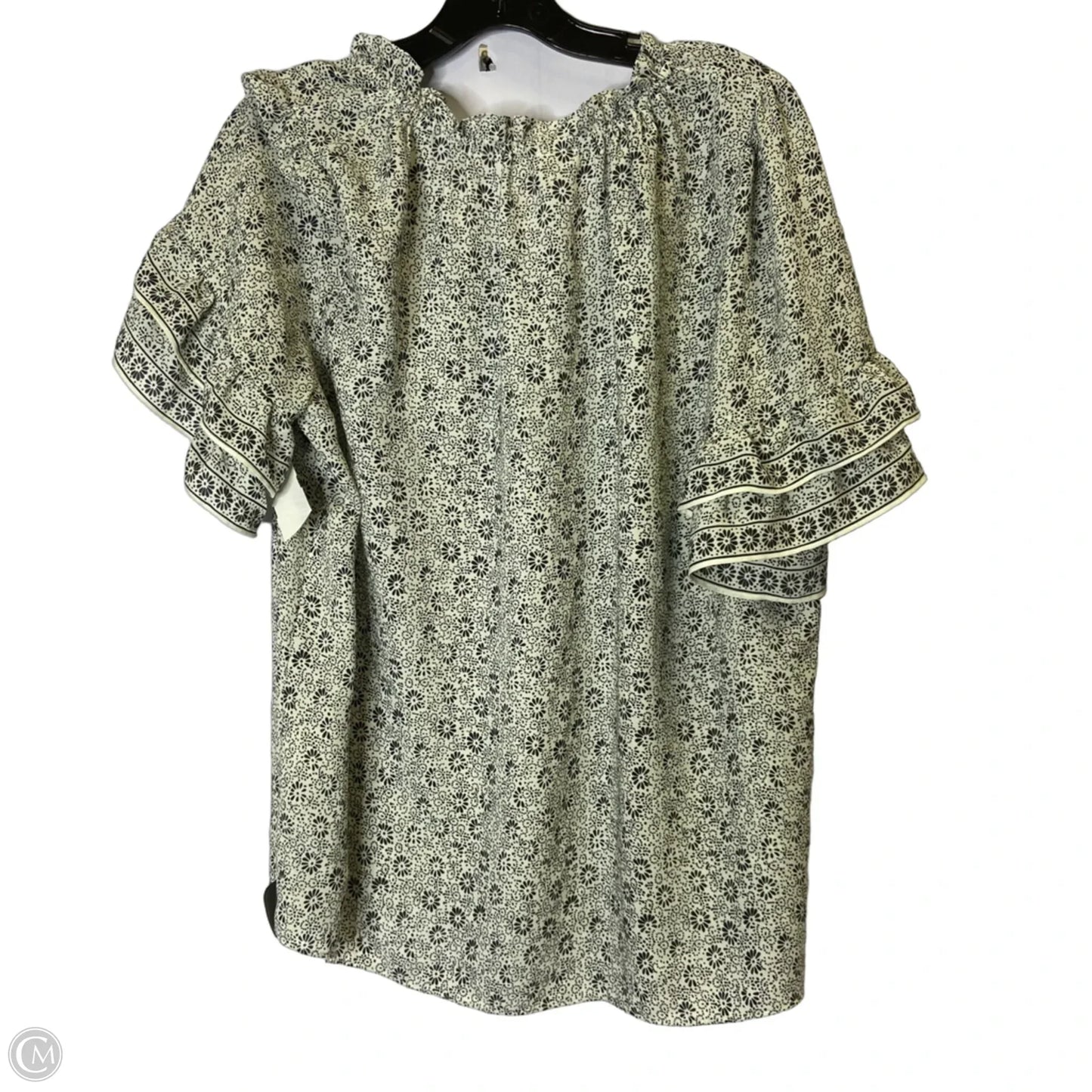 Blouse Short Sleeve By Max Studio In Cream, Size: 1x