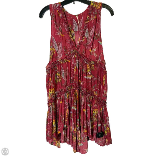 Top Sleeveless By Free People In Red, Size: M