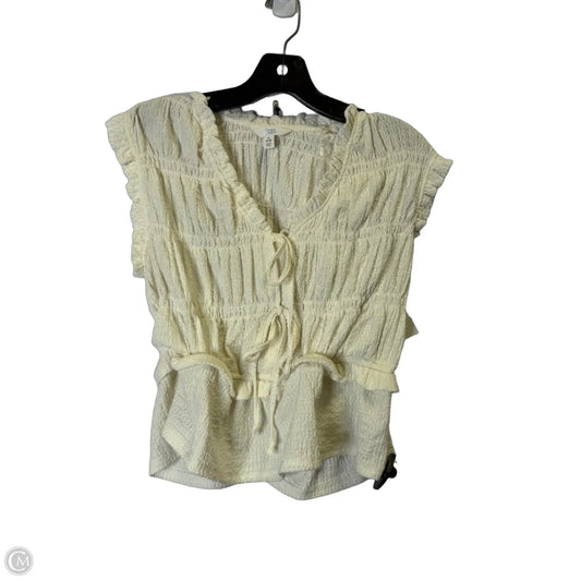 Top Sleeveless By Time And Tru In Cream, Size: S