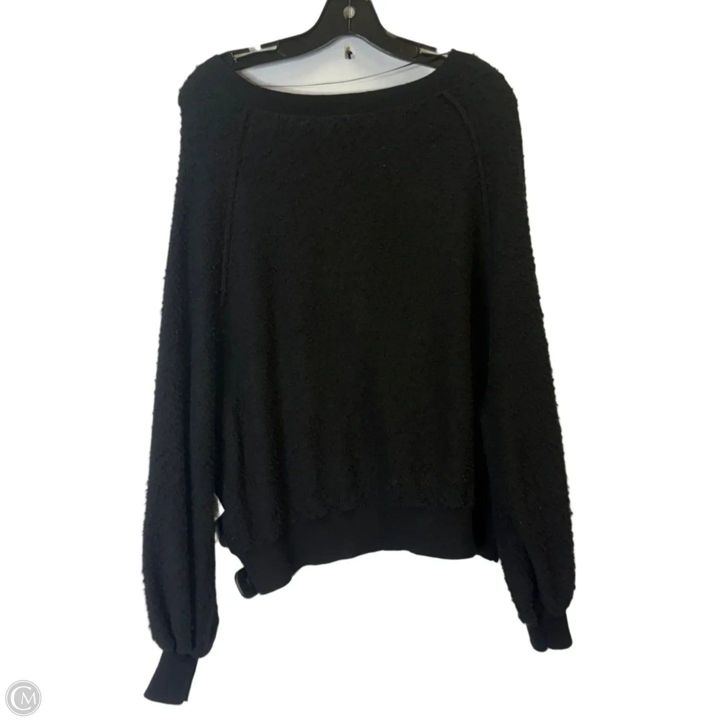 Sweatshirt Crewneck By Free People In Black, Size: M