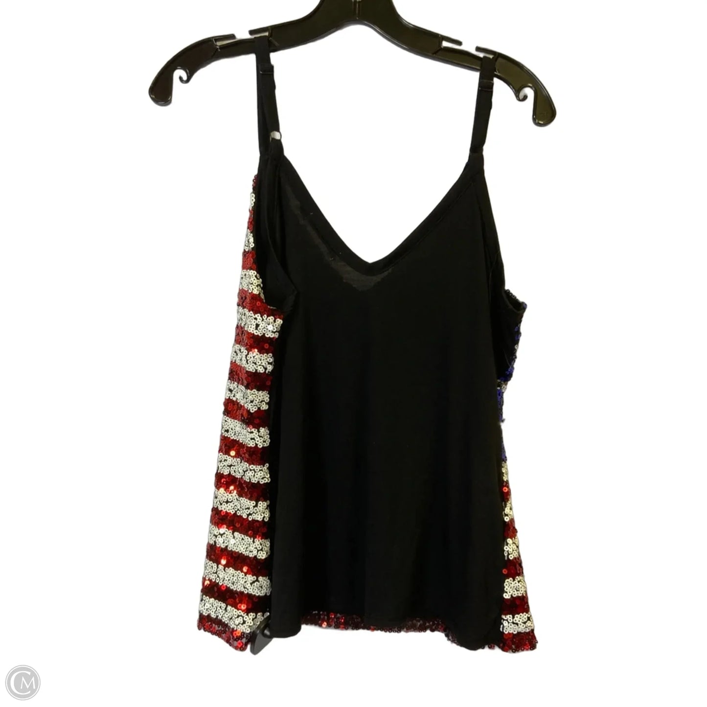 Top Sleeveless By Clothes Mentor In Blue & Red & White, Size: L