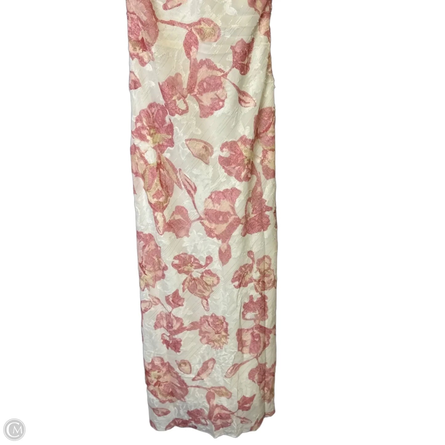 Dress Casual Maxi By Clothes Mentor In Pink & White, Size: 4