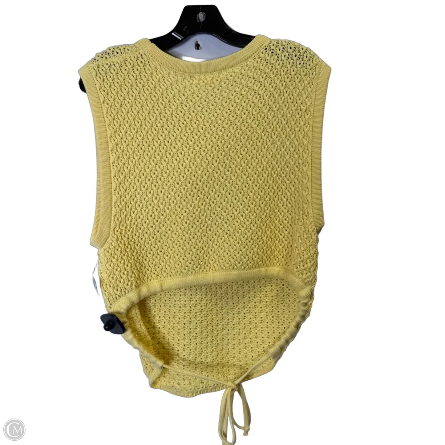 Sweater Short Sleeve By Gilded Intent In Yellow, Size: L