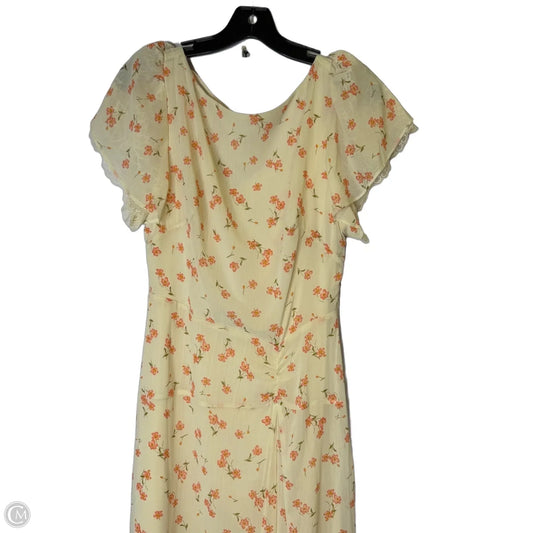 Dress Party Long By Afrm In Cream, Size: S