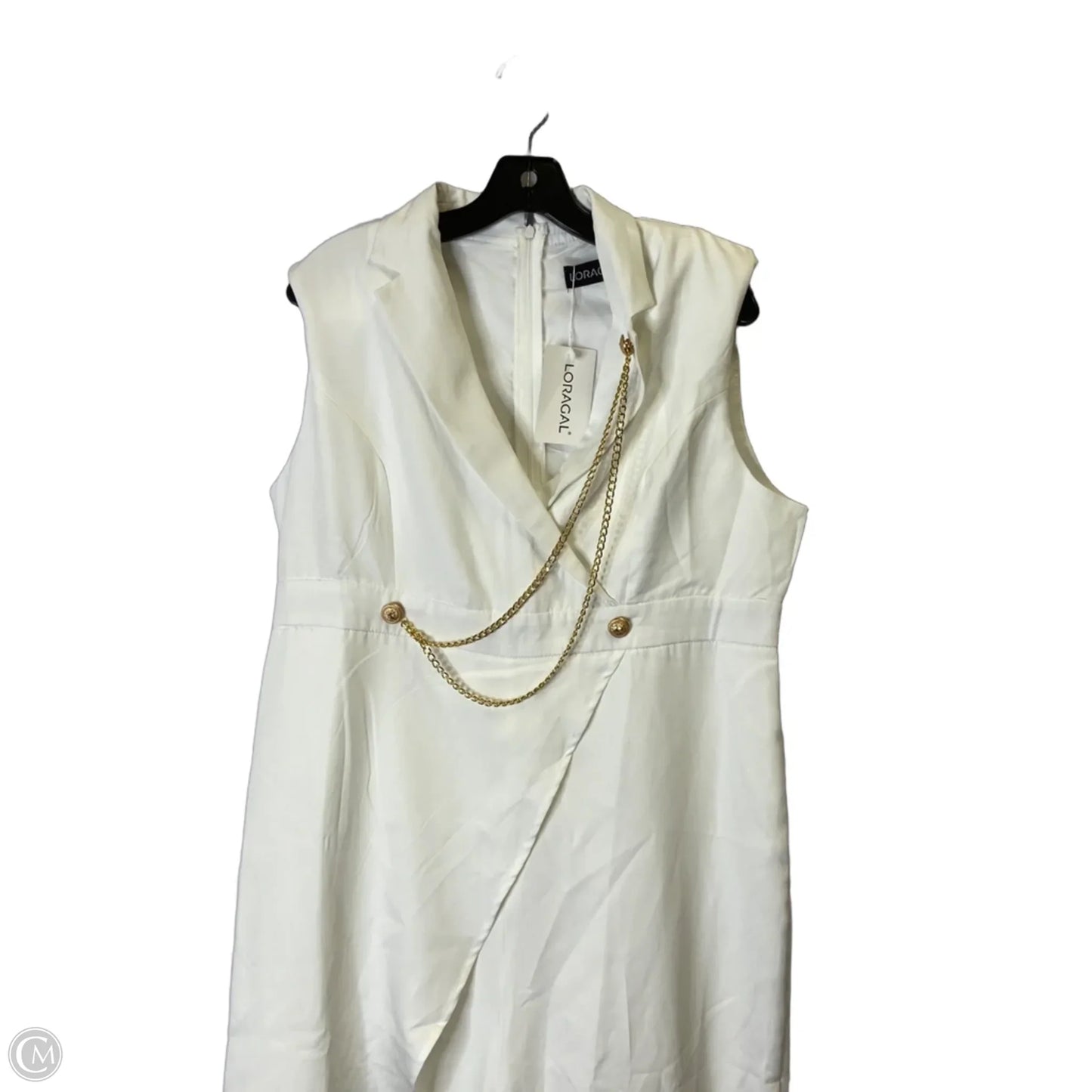 Jumpsuit By Clothes Mentor In White, Size: Xl