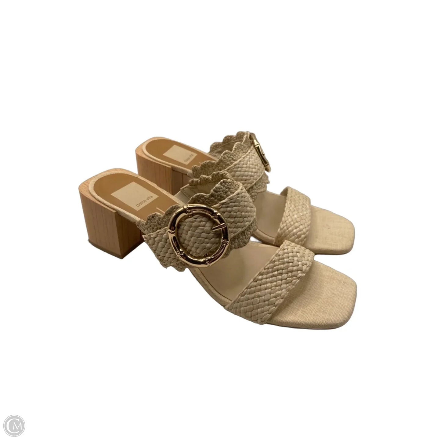 Sandals Heels Block By Dolce Vita In Cream, Size: 8