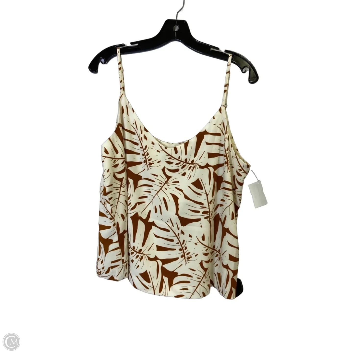 Top Sleeveless By Eliane Rose In Brown, Size: L
