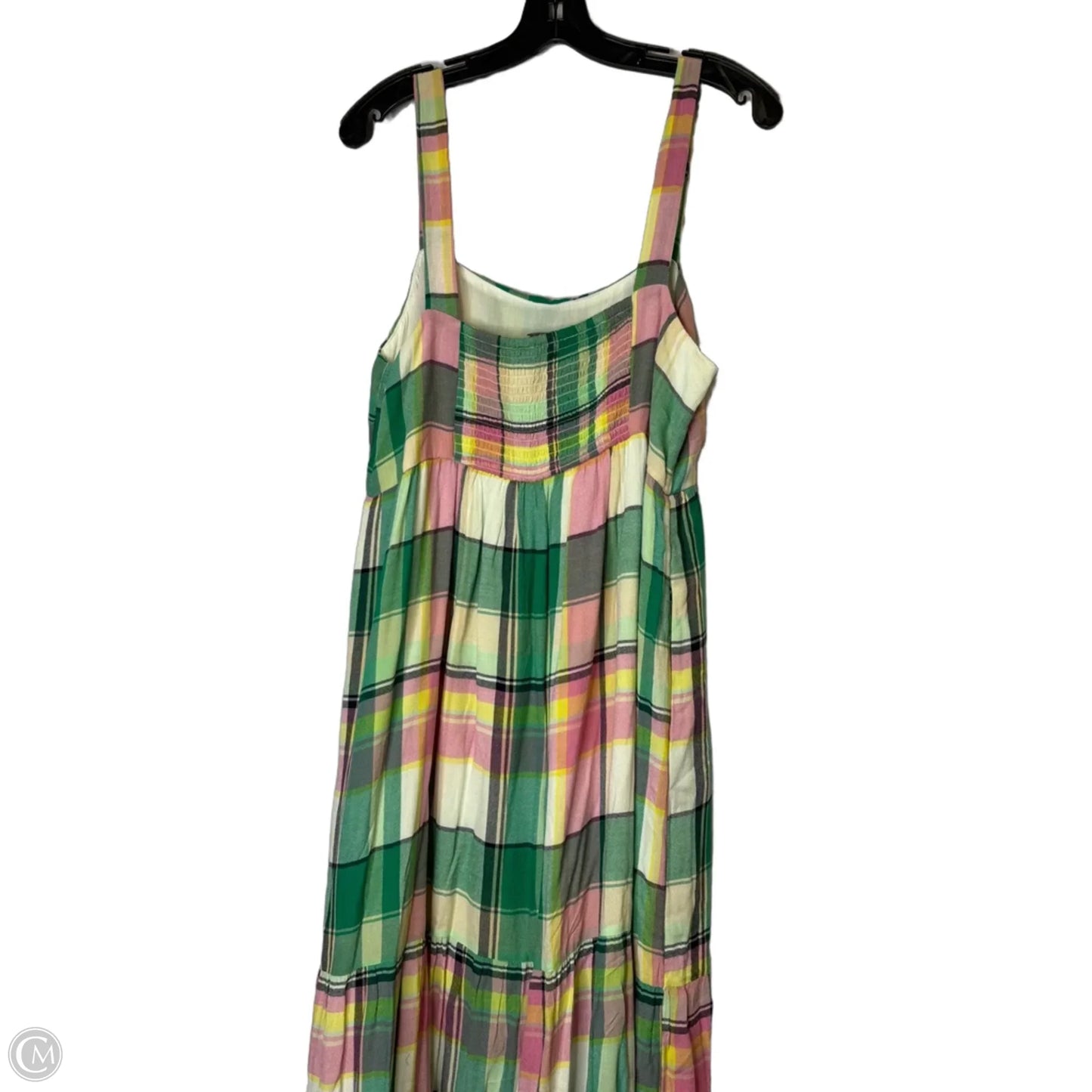 Dress Casual Maxi By Loft In Plaid Pattern, Size: Lp